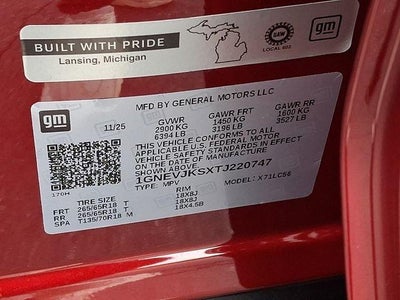 2026 Chevrolet Traverse Z71