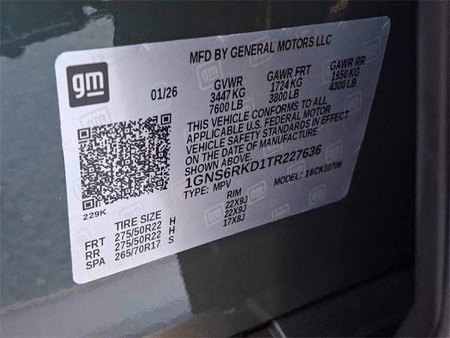 2026 Chevrolet Tahoe RST