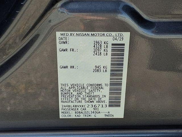 2019 Nissan Altima 2.5 S