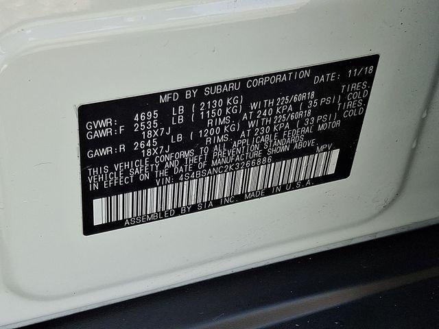 2019 Subaru Outback 2.5i Limited