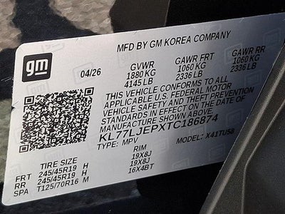2026 Chevrolet Trax 2RS