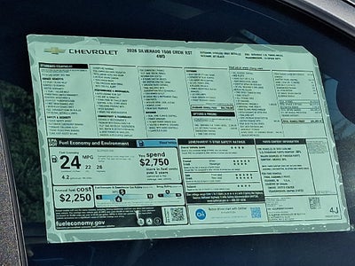 2026 Chevrolet Silverado 1500 RST