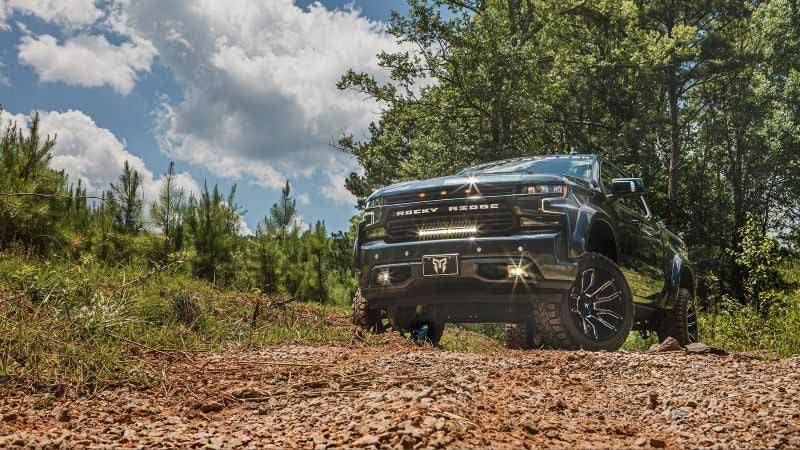 Rocky Ridge Lifted Truck front view